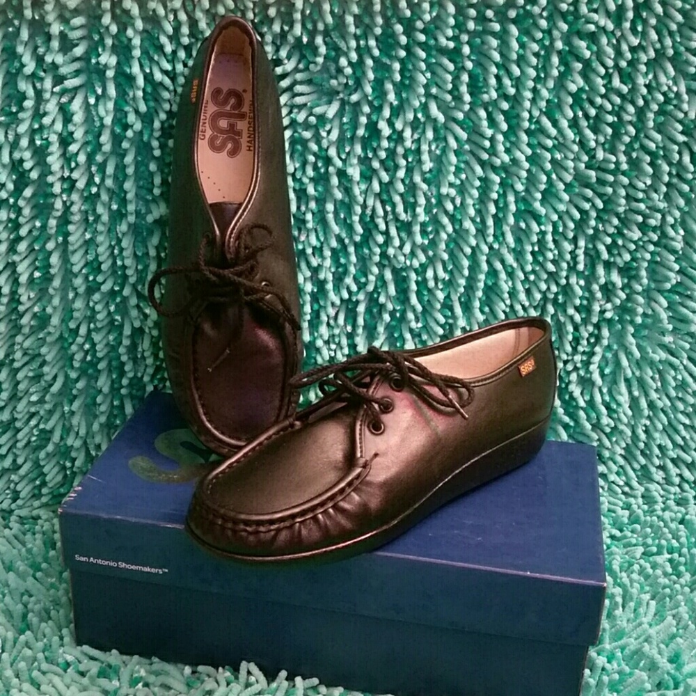 Genuine SAS Handsewn Siesta Black Shoes